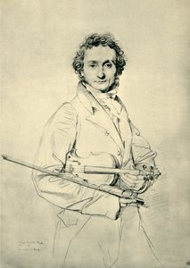Paganini, Roma, 1819, 1943. by Jean Auguste Dominique Ingres