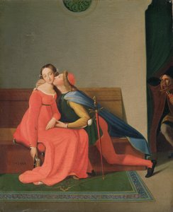 Paulo ve Francesca by Jean Auguste Dominique Ingres