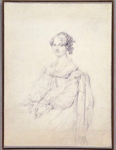 Hon portresi. Bayan Fleetwood Pellew by Jean Auguste Dominique Ingres