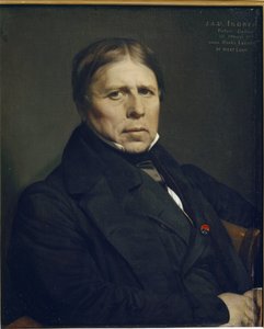 Kendi portresi 78 yaşında - tuval üzerine yağlıboya by Jean Auguste Dominique Ingres