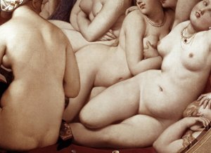 Türk hamamı, detay (1862, ahşap üzerine yağlı boya) by Jean Auguste Dominique Ingres