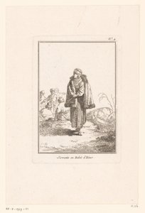 Muscovy hizmetçi Servante ve Habit d'Hiver (nesne üzerindeki başlık) Bölgesel kostümlü Muscovy kadınları (dizi başlığı) Divers Habillement des Femmes de Moscovie (dizi başlığı)