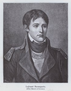 Genç bir topçu teğmeni olarak Napolyon Bonapart, c1785 (lito)