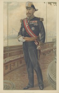 Koramiral Caillard (renkli taş) by Jean Baptiste (after) Guth