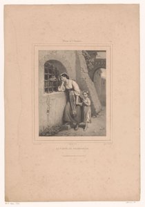Kadın ve çocuk bir mahkumu ziyaret ediyor La Visite au mahkum (nesne üzerindeki başlık) Sanatseverler için müze (dizi adı) Musée de l