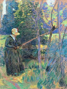 Madame Guillaumin balıkçılığı, 1894 dolayları (pastel) by Jean Baptiste Armand Guillaumin