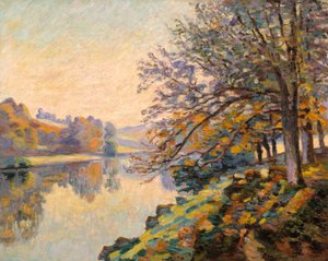 Nehir kıyısı, Sonbahar, 1910 dolayları (tuval üzerine yağlıboya) by Jean Baptiste Armand Guillaumin