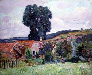 Hamlet, 1890 dolayları (tuval üzerine yağlı boya) by Jean Baptiste Armand Guillaumin
