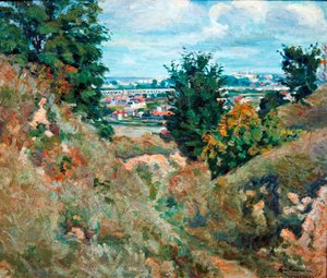 ಪ್ಯಾರಿಸ್ ಟರ್ಕಿಯ ಸಮೀಪವಿರುವ ಕಣಿವೆ by Jean Baptiste Armand Guillaumin