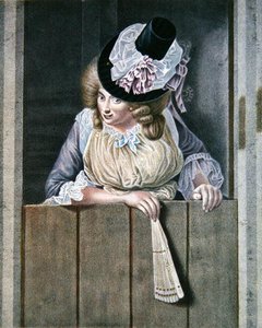 'Gözlemde' (renkli lito) by Jean Baptiste Bernard Coclers
