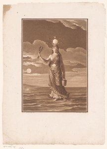 İsis, bin ismin tanrıçası veya kişileştirilmiş doğa La Déesse Myrionime, Isis, ou la Nature Personifiée by Jean Baptiste Blaise Simonet