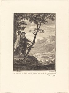 Doğa tüm ihtişamını gözler önüne serdi by Jean Baptiste Blaise Simonet after Jean Michel Moreau