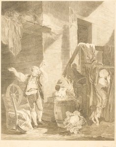 gül ve kola by Jean Baptiste Blaise Simonet after Pierre Antoine Baudouin