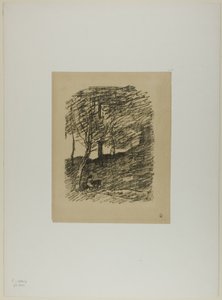 ağaçların altında by Jean-Baptiste-Camille Corot