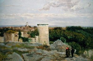Falaise Kalesi, 1846 dolayları (tuval üzerine yağlı boya) by Jean Baptiste Camille Corot