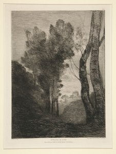 Environs de Rome (Roma Yakını) by Jean Baptiste Camille Corot