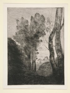 Environs de Rome (Roma Yakını) by Jean Baptiste Camille Corot