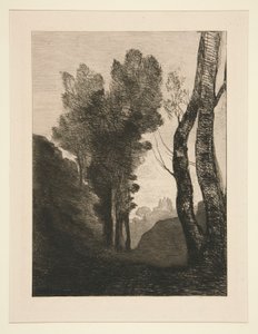 Environs de Rome (Roma Yakını) by Jean Baptiste Camille Corot