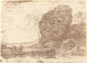 Pan La Fete de Pan Bayramı, 1860. by Jean Baptiste Camille Corot