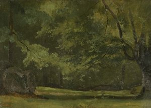 Fontainebleau - Ormanda, c. 1823-24 by Jean Baptiste Camille Corot