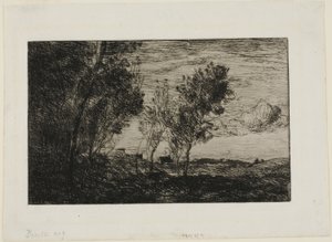 Kum Tepelerinde: Lahey Ormanlarından Hatıra by Jean Baptiste Camille Corot