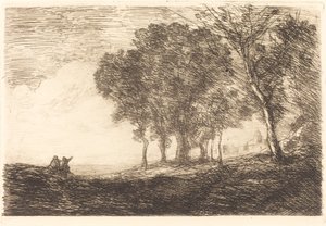 İtalyan Manzarası by Jean Baptiste Camille Corot