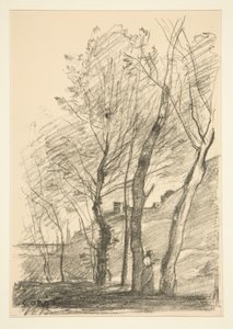 La Lecture sous les arbres (Ağaçların Altında Okuma) by Jean Baptiste Camille Corot