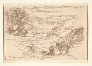 Les Paladins (Gezici Şövalyeler) by Jean Baptiste Camille Corot