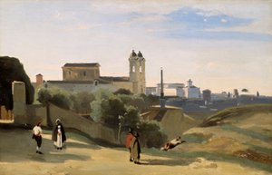 Monte Pincio, Roma by Jean-Baptiste-Camille Corot