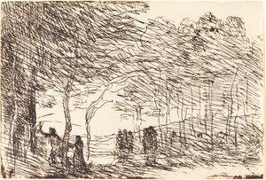Orpheus Öncü Eurydice by Jean Baptiste Camille Corot