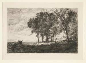 Peyzaj by Jean Baptiste Camille Corot