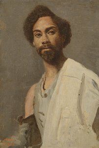 Habeşli bir adamın portresi by Jean Baptiste Camille Corot