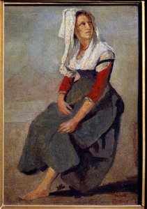 Başı yukarıda oturan İtalyan Maria de Sorre