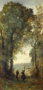 Napoli Sahili Anısı, 1871-1872 by Jean Baptiste Camille Corot