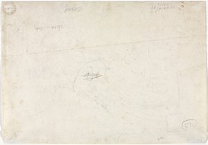 Bir Manzara için Eskiz (tersi) by Jean Baptiste Camille Corot