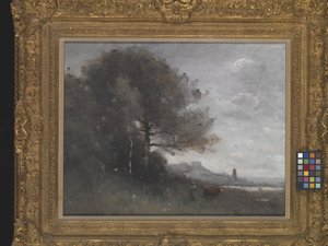 İtalya'dan Hatıra (tuval üzerine yağlı boya) by Jean Baptiste Camille Corot