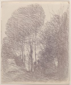 Hatıra de la Villa Pamphili, 1871 by Jean Baptiste Camille Corot