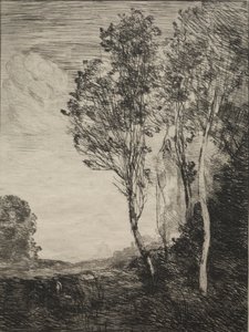 İtalya hatırası, 1866. by Jean Baptiste Camille Corot