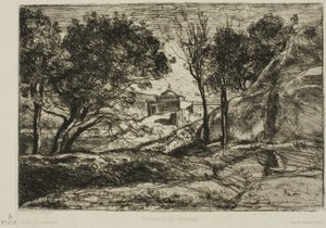 Toskana hatırası by Jean Baptiste Camille Corot