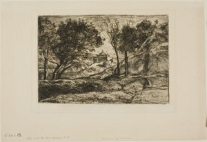 Toskana hatırası by Jean Baptiste Camille Corot