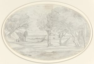 Toskana hatırası, 1844. by Jean Baptiste Camille Corot