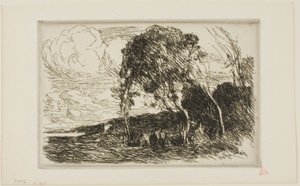 Douai Tahkimatı Hatırası by Jean Baptiste Camille Corot