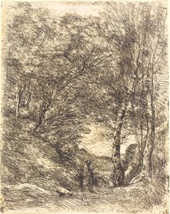 Horace Bahçeleri by Jean Baptiste Camille Corot