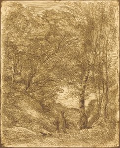 Horace Bahçeleri by Jean Baptiste Camille Corot