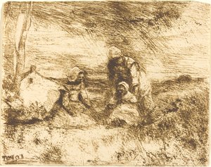 Küçük Kız Kardeş Küçük Kız Kardeş, 1854. by Jean Baptiste Camille Corot