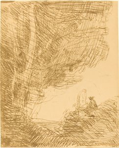 Şair ve İlham Perisi Le Poete et la ilham perisi, 1871. by Jean Baptiste Camille Corot