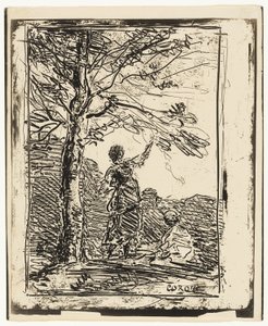Genç Bakire ve Ölüm by Jean Baptiste Camille Corot