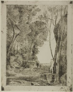 Genç Çoban, ilk tabak by Jean Baptiste Camille Corot