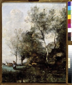 huş by Jean Baptiste Camille Corot