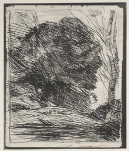 Dağdaki Ağaçlar by Jean Baptiste Camille Corot